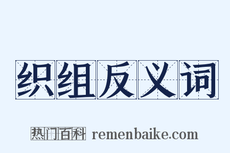 织组反义词是什么意思的图片